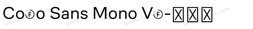 CoFo Sans Mono VF字体转换